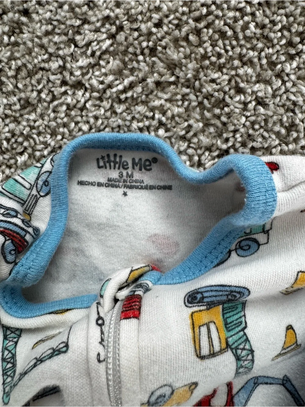 Baby Boy Sleeper Bundle 0-3 Months Mixed Print One-Piece Footies Set 7 Piece Lot